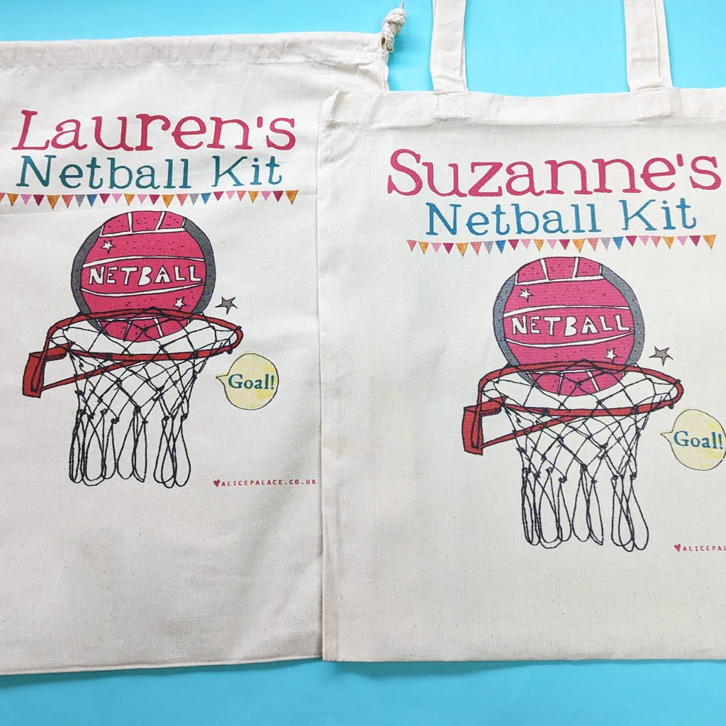 Personalised Netball Kit Bag