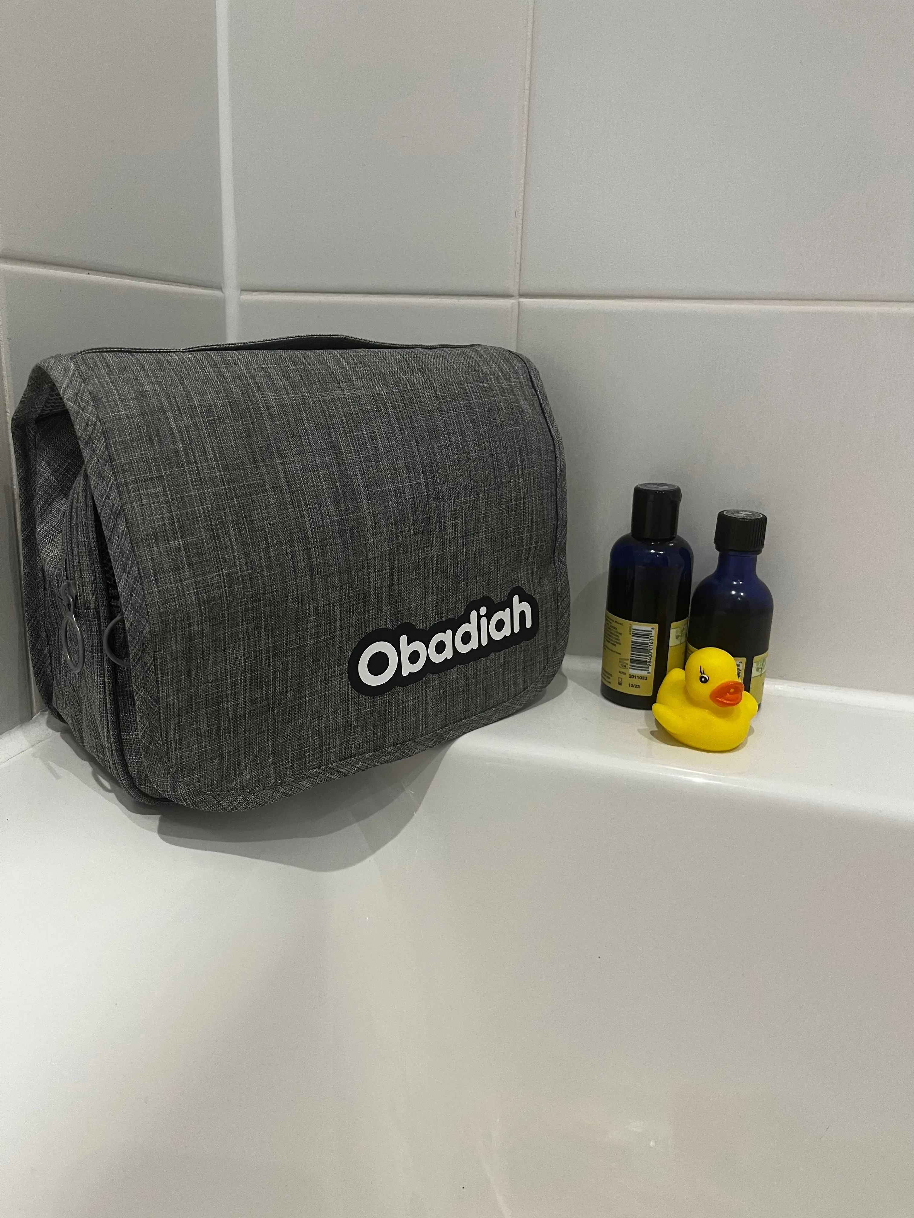 Personalised travel wash bag