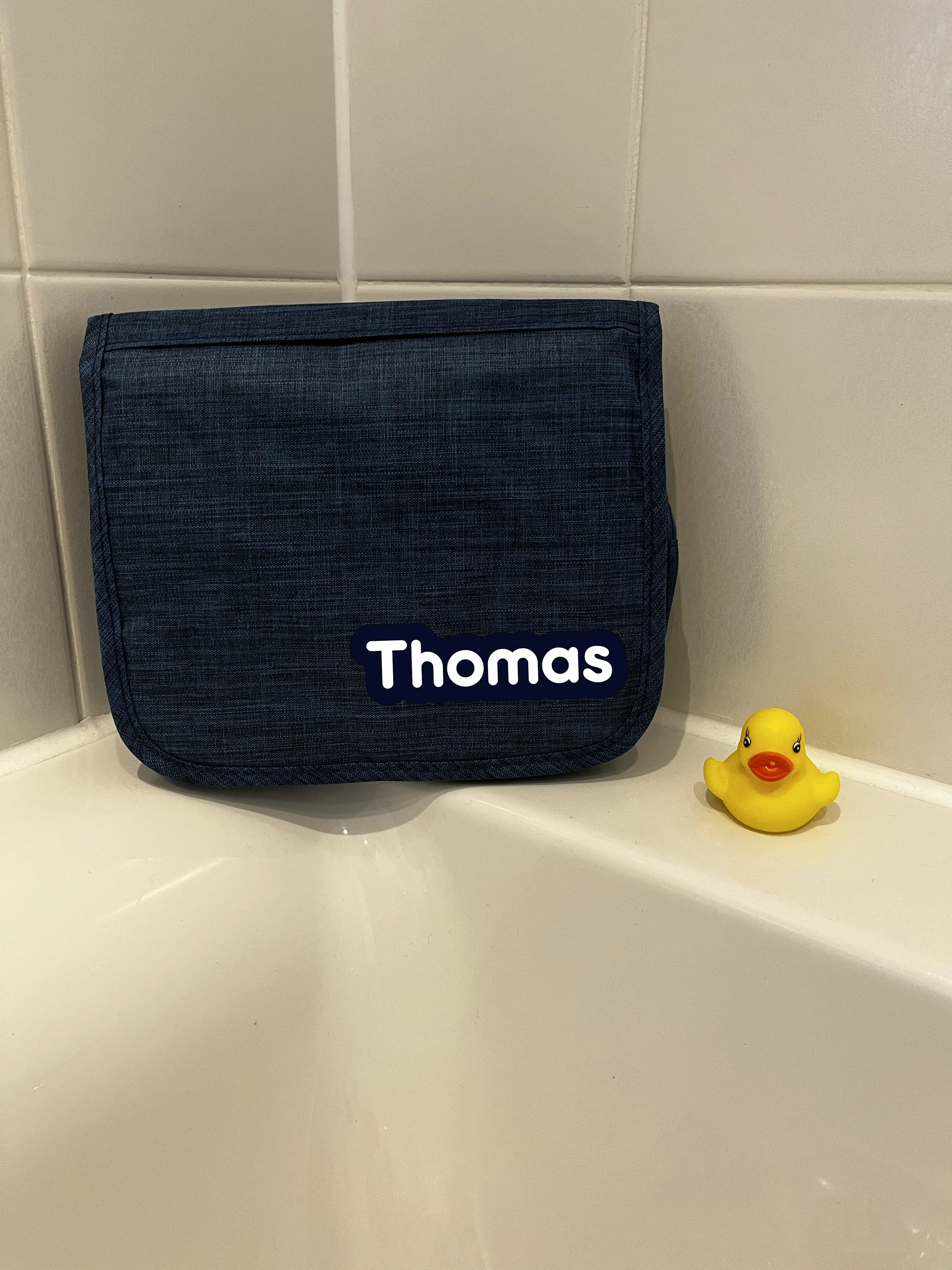 Personalised travel wash bag