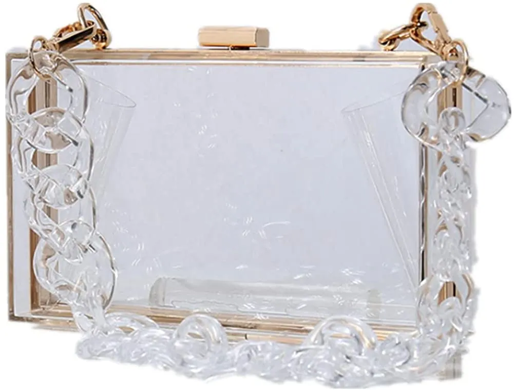 Pink Purse Clutch Vintage Banquet Handbag