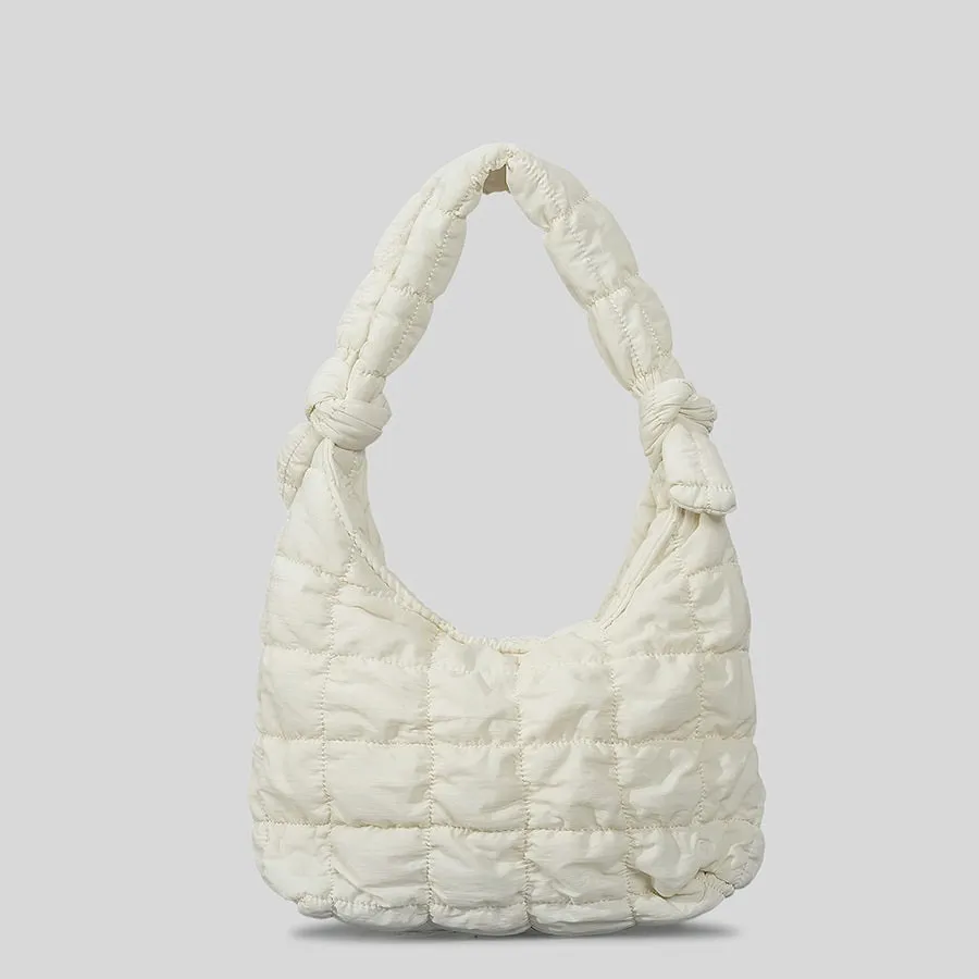 PlushPleat Purse - Simple Quilted Bubble Texture Handbag