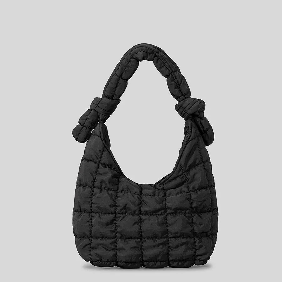 PlushPleat Purse - Simple Quilted Bubble Texture Handbag