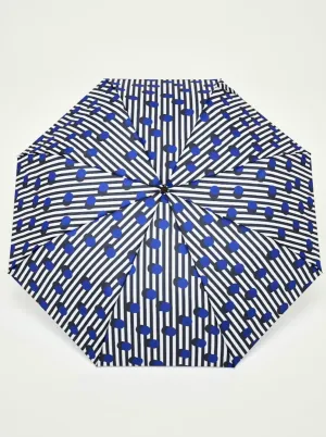 Polkastripe Eco-Friendly Compact Duck Umbrella