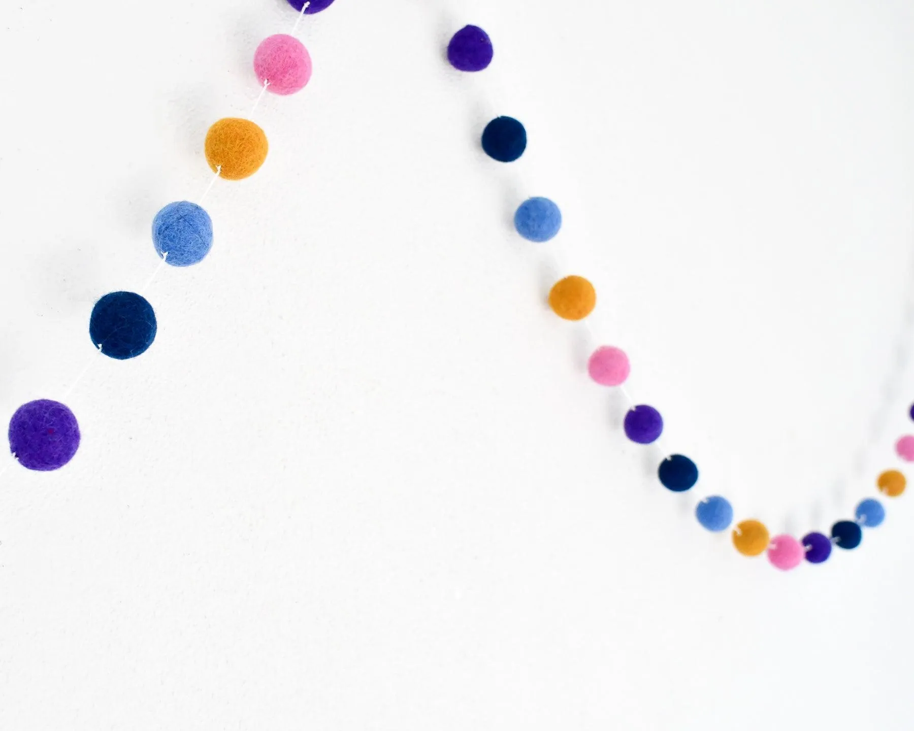 Pompom Felt Ball Garland - Confetti