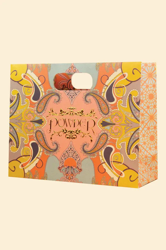 Powder Make-Up Bag - Velvet Matryoshka Doll in Petal 14014