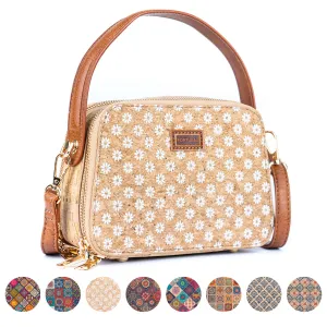 Printed Cork Women’s Crossbody Bag with Adjustable Strap BAGD-237