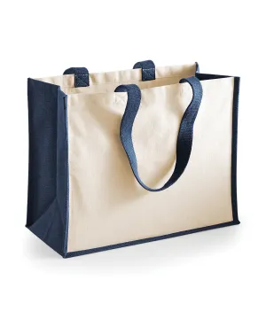 Printers jute classic shopper | Navy