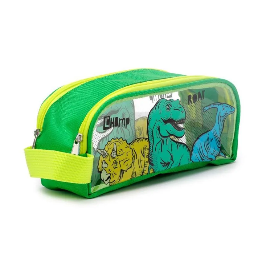 Puckator Clear Window Pencil Case - Dinosauria