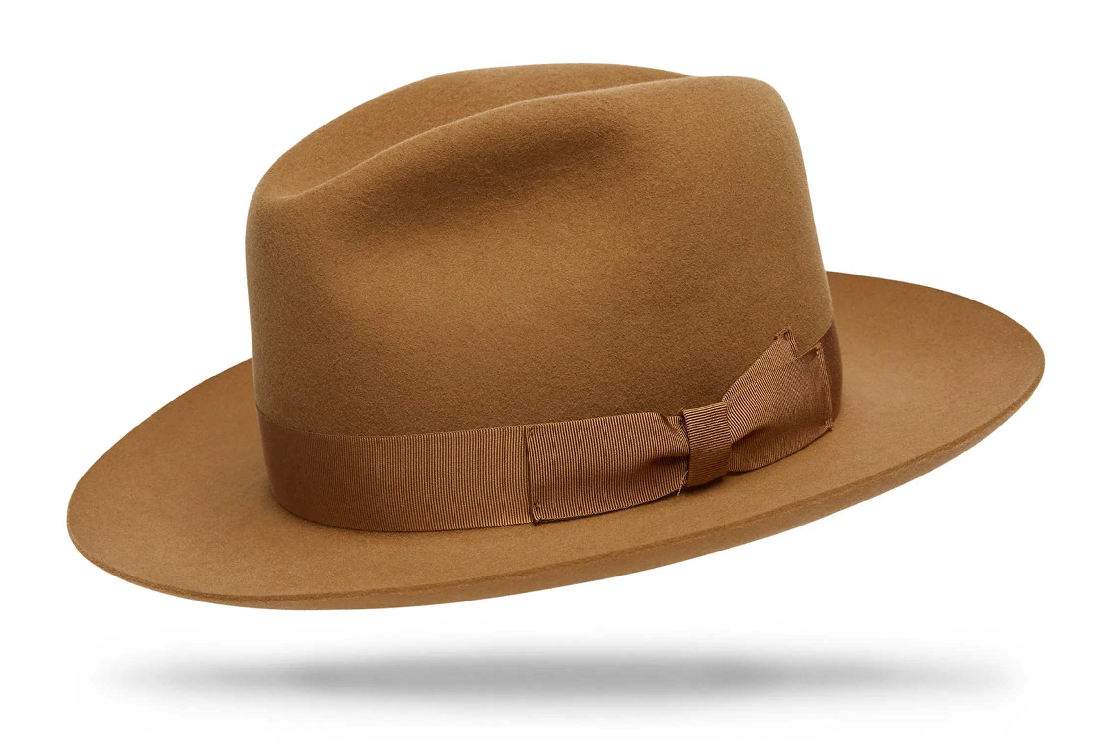 Pure Sienna Camel Felt Fedora