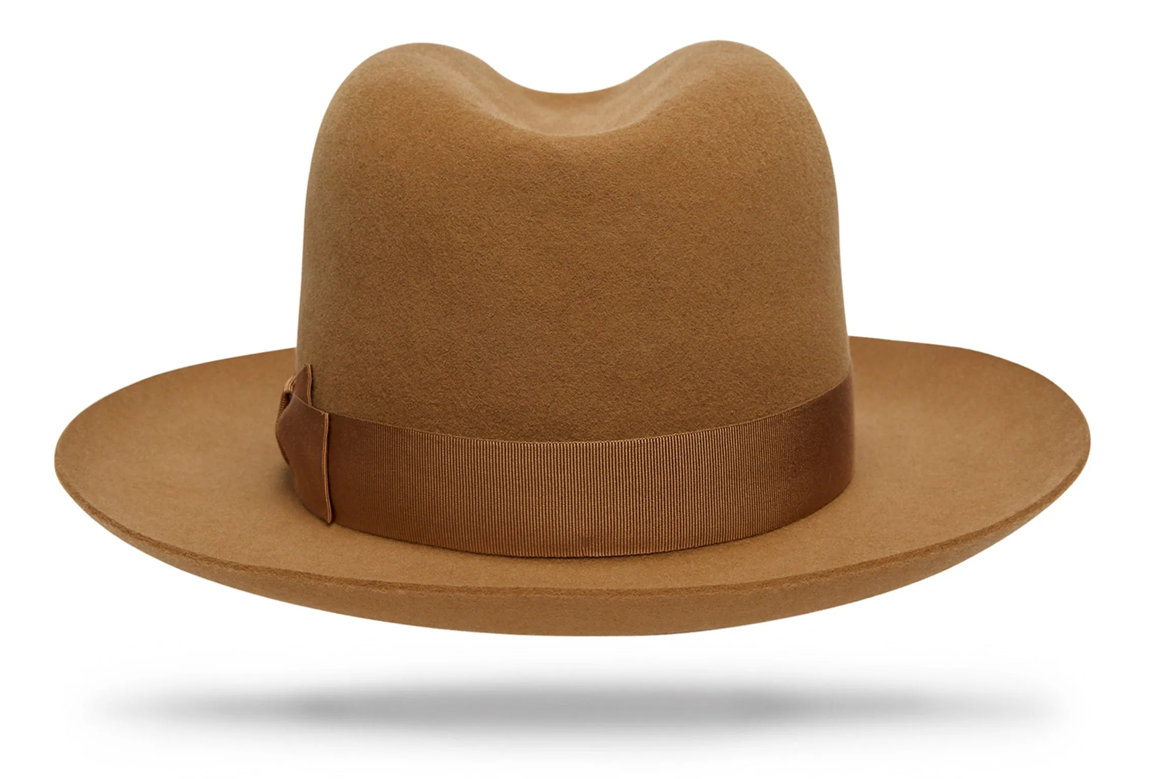 Pure Sienna Camel Felt Fedora