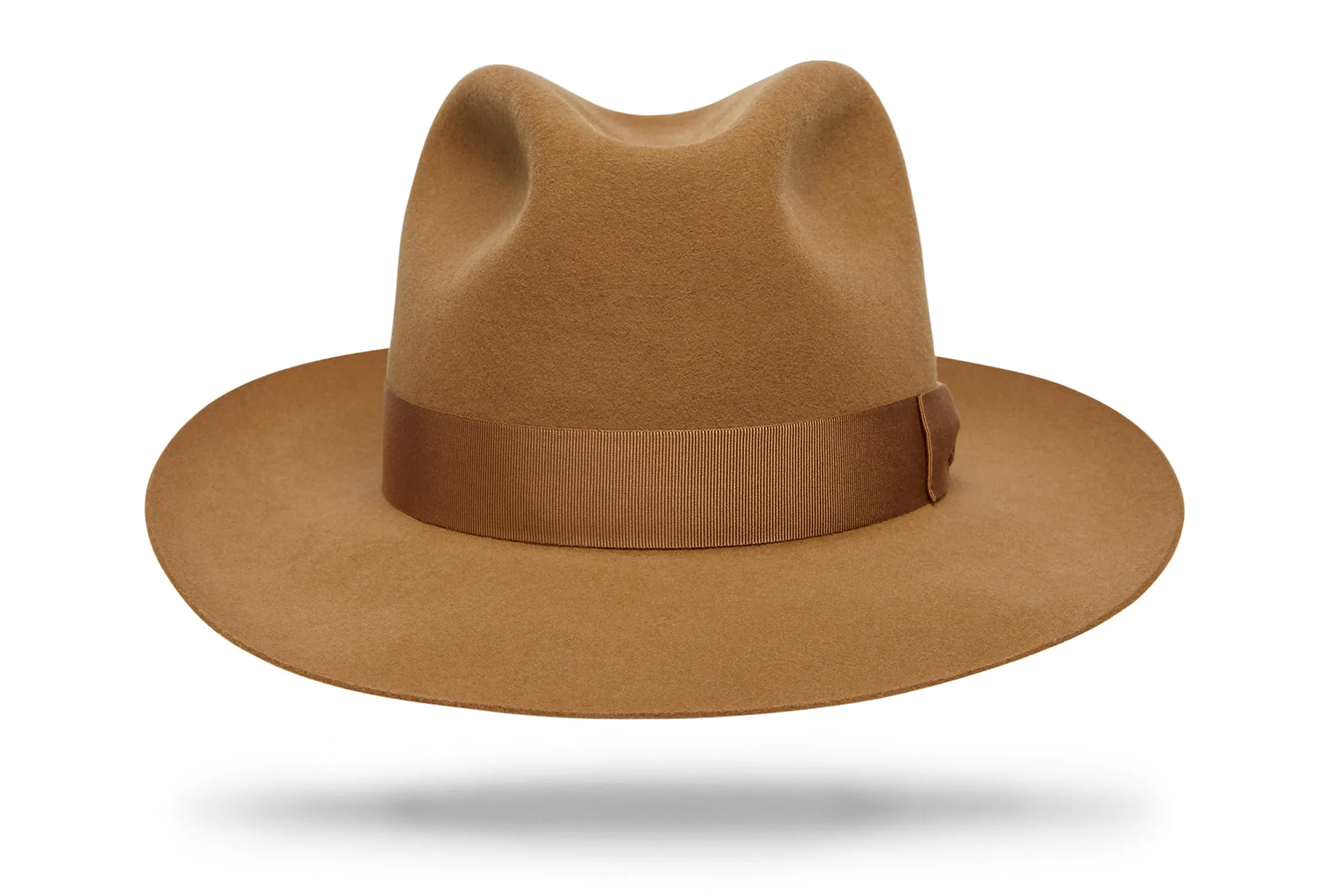Pure Sienna Camel Felt Fedora