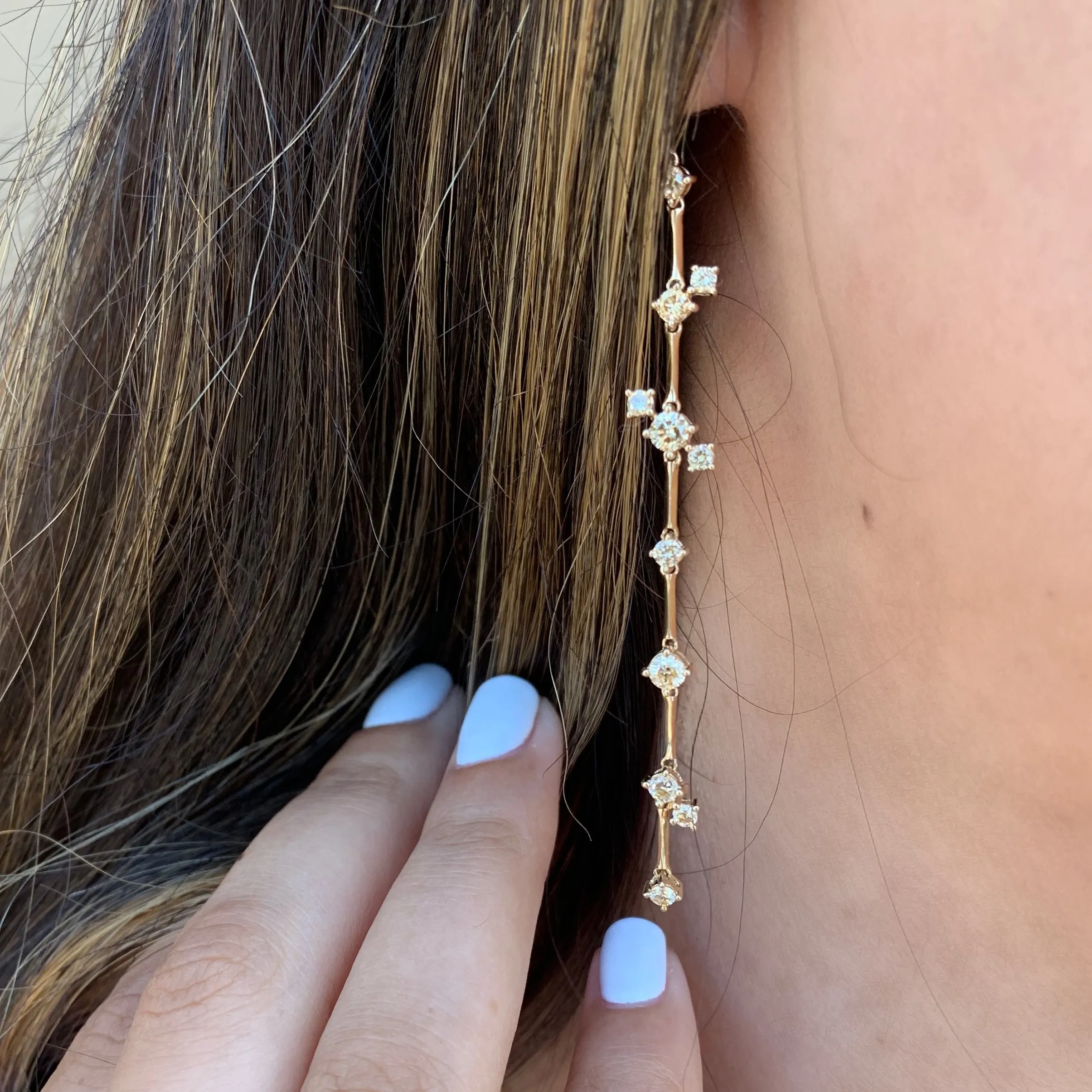 "Starfall" Diamond Earrings