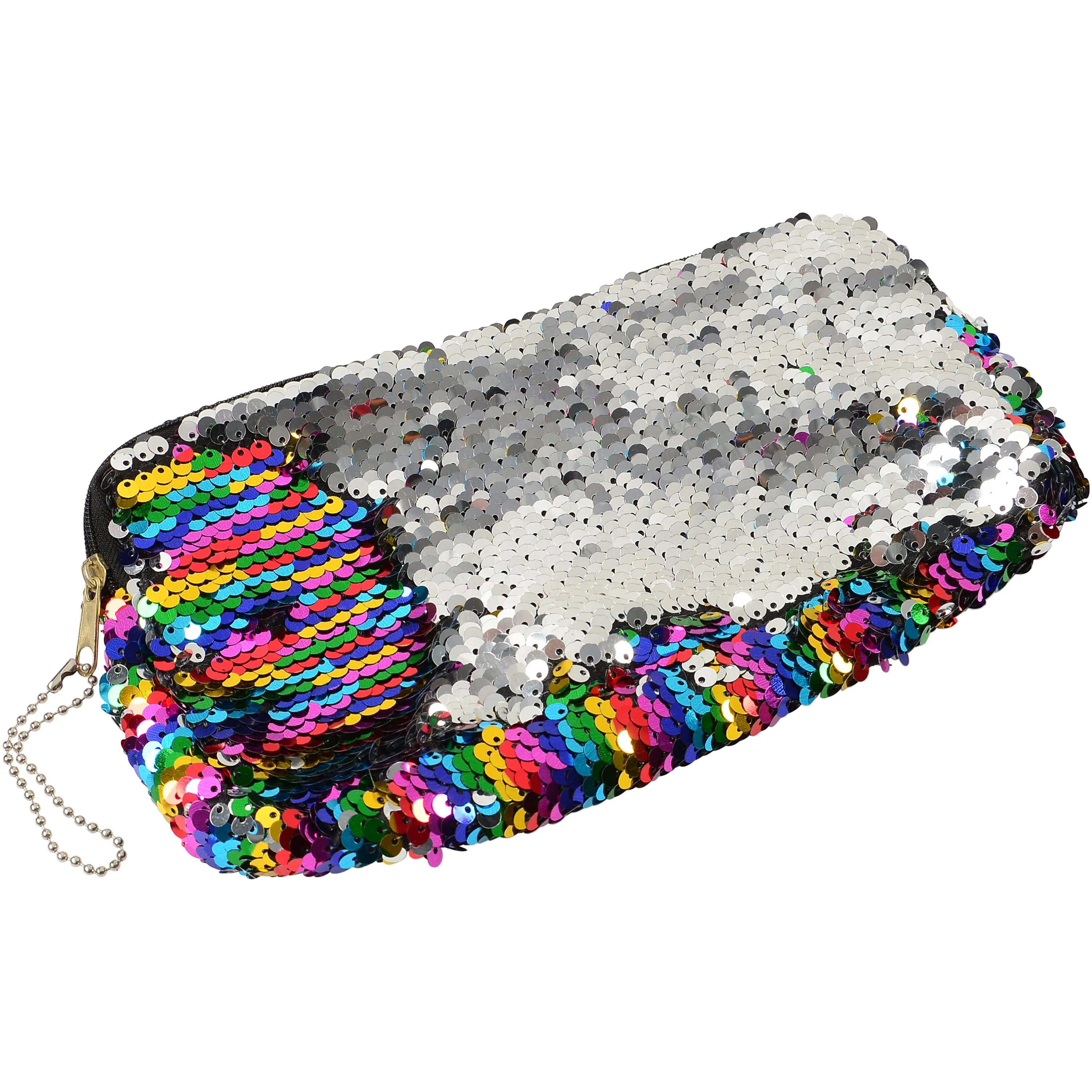 Rainbow Sequins Pencil Case Kids Stationery