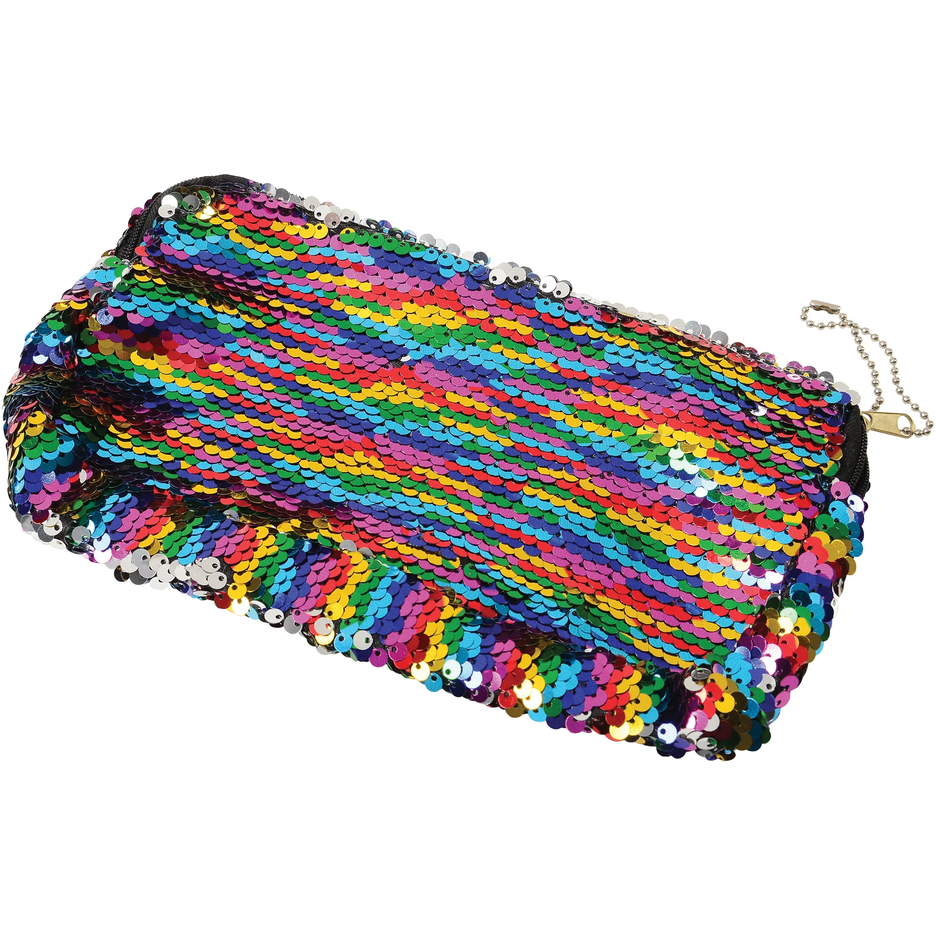 Rainbow Sequins Pencil Case Kids Stationery
