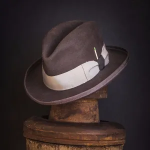 Raven Felt Fedora In Grey