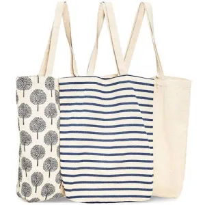 Reusable Cotton Grocery Shopping Tote Bag