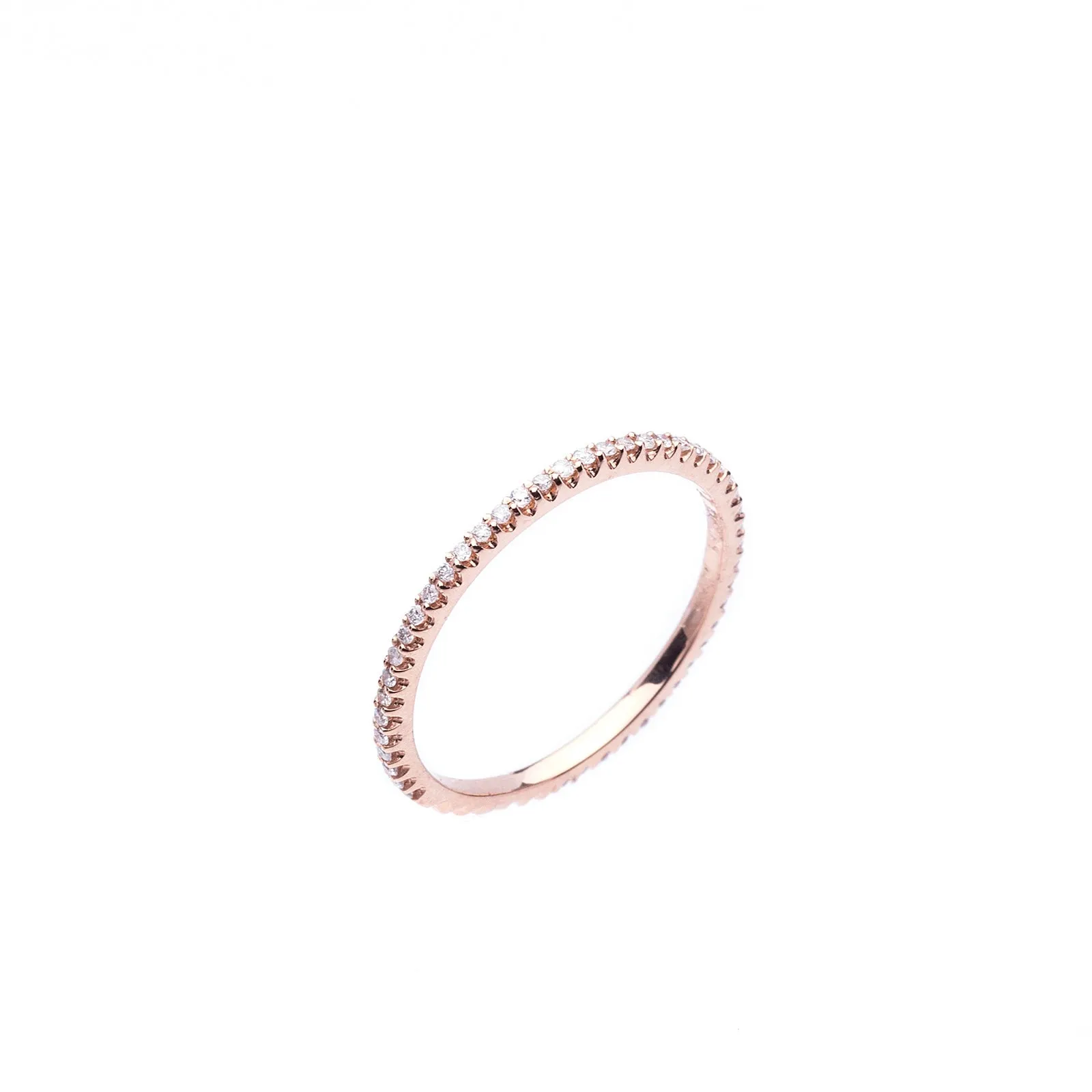 Rose Gold Diamond Ring or Wedding Band- Perfect for Stacking