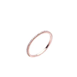 Rose Gold Diamond Ring or Wedding Band- Perfect for Stacking