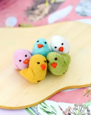 Sale Felt Colorful Chicks, Set of 5