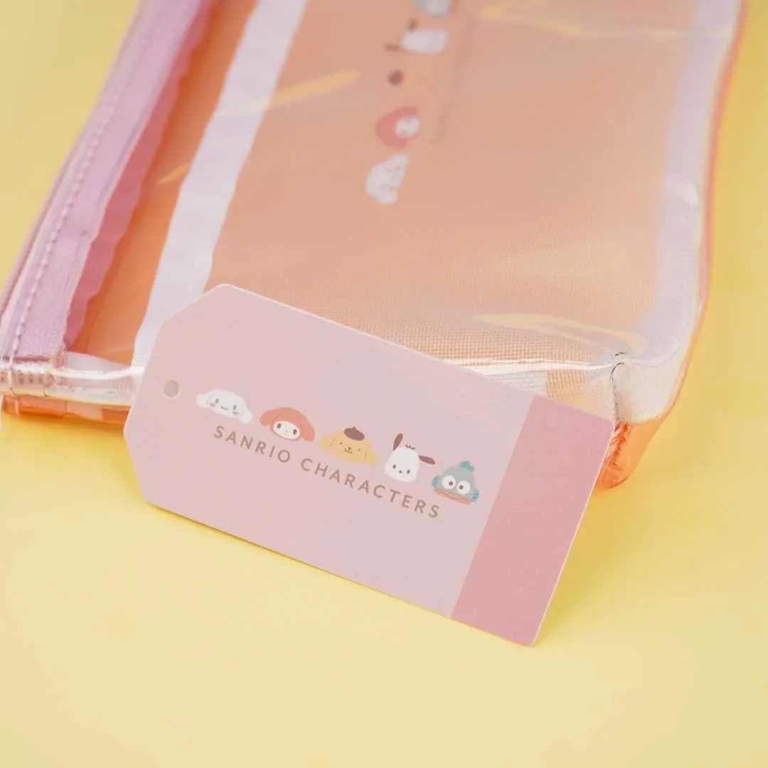 Sanrio Characters Faces Flat Pencil Case