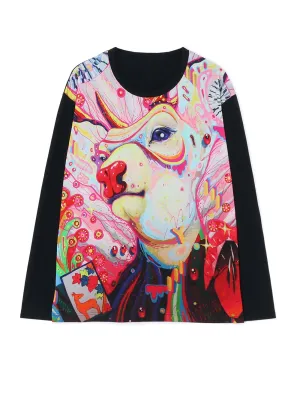 SASADA YASUTO WILD BOAR BUTTERFRY T-SHIRT