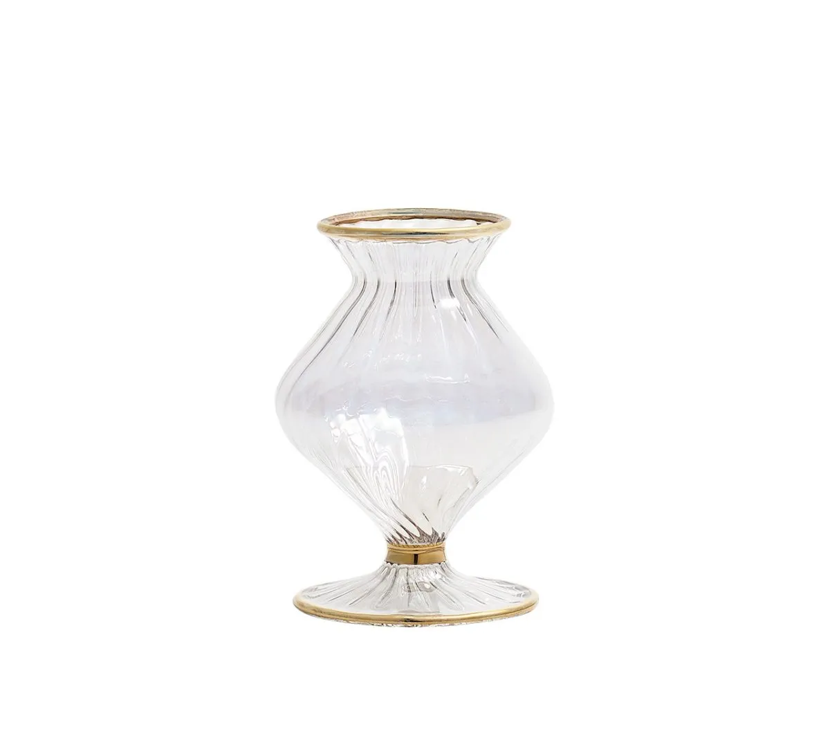 Scallop Bud Vase in Clear