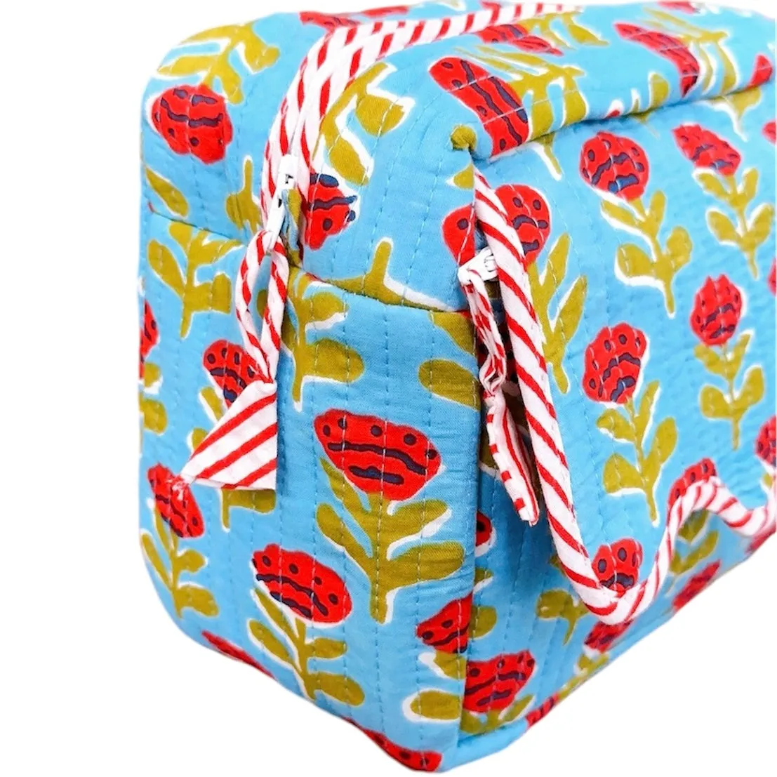 Scallop Pouch | Blue Rose