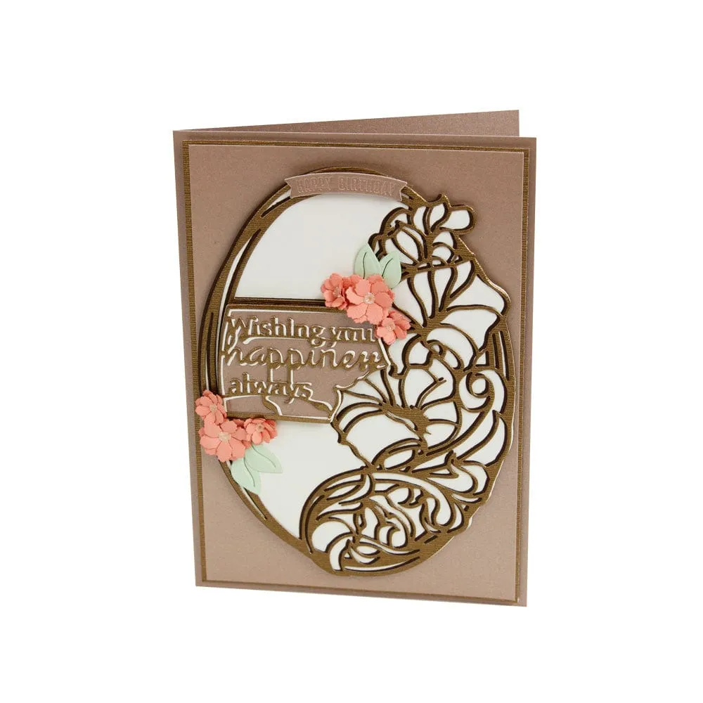 Scribbled Blooms - Always Happy! Die Set - 5398e