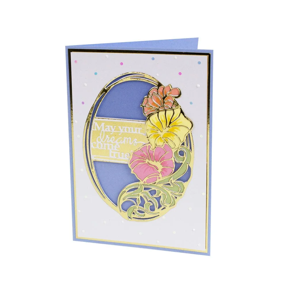 Scribbled Blooms - Always Happy! Die Set - 5398e