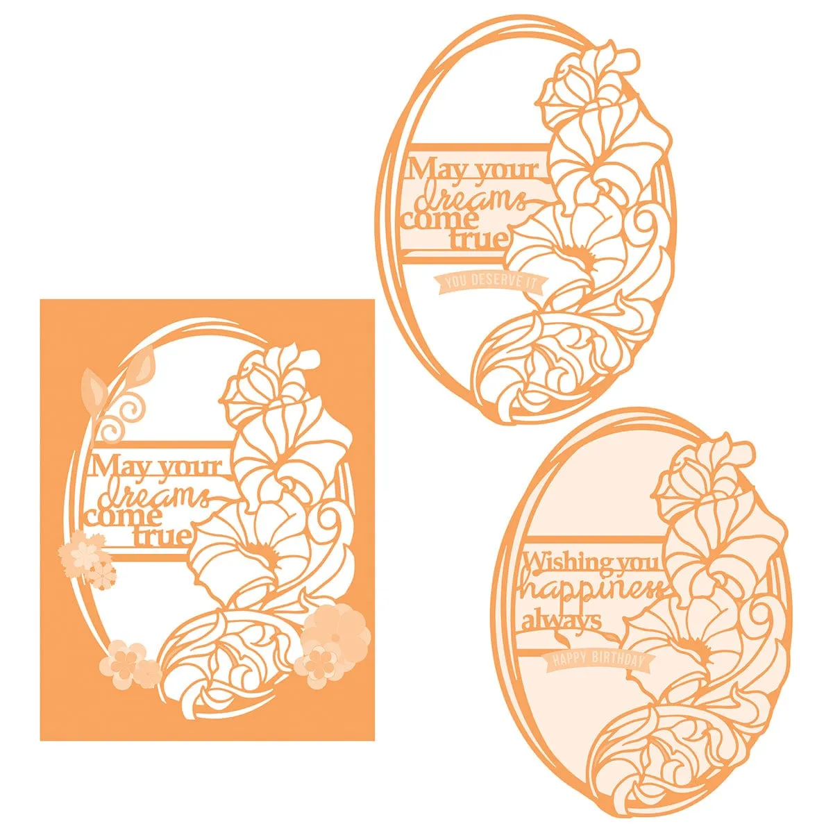 Scribbled Blooms - Always Happy! Die Set - 5398e