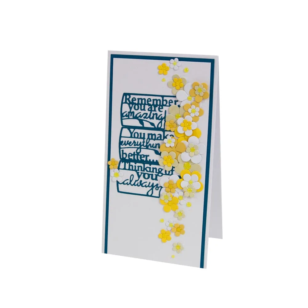 Scribbled Blooms - Always Happy! Die Set - 5398e