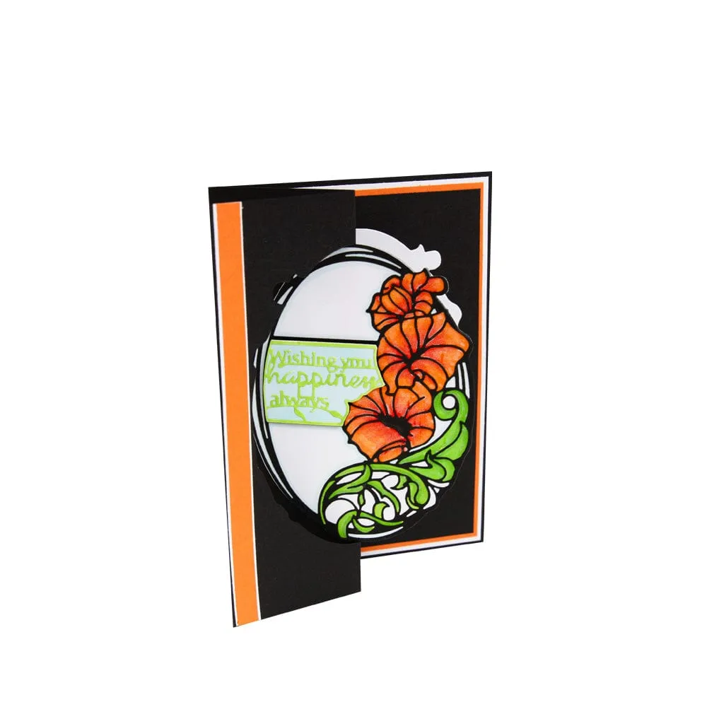 Scribbled Blooms - Always Happy! Die Set - 5398e