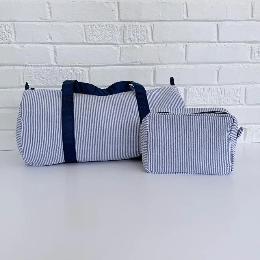 Seersucker Everything Bag