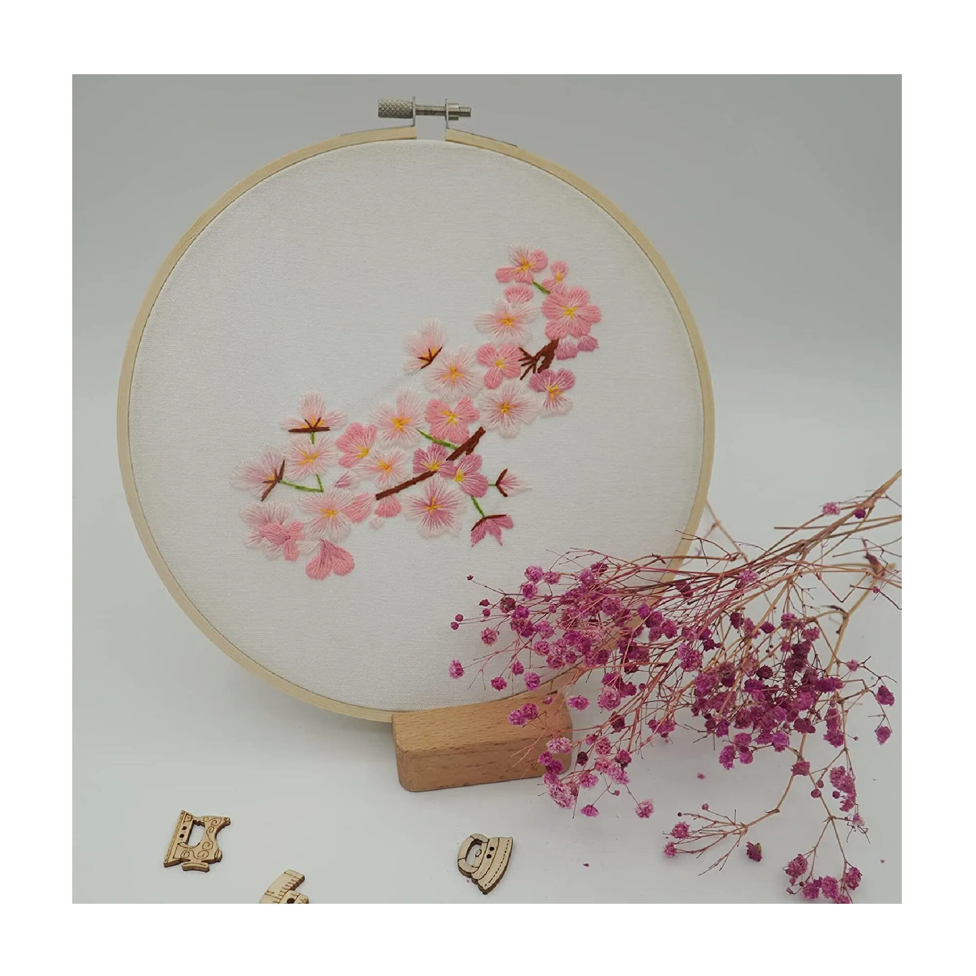 Set Of 4 Full Range Embroidery Kits For Beginners Stamped Embroidery Kit Including Embroidery Fabric | Set 2