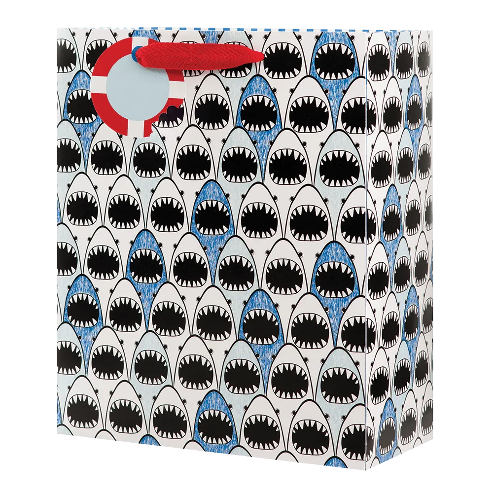 Shark Line Up - Large Gift Bag