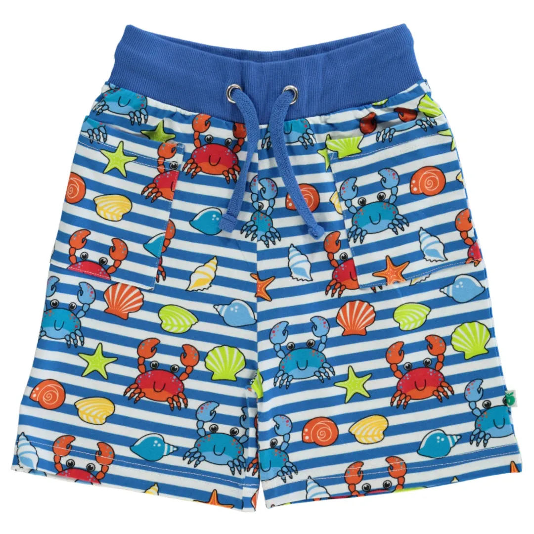 Shorts- crabs, brilliant blue