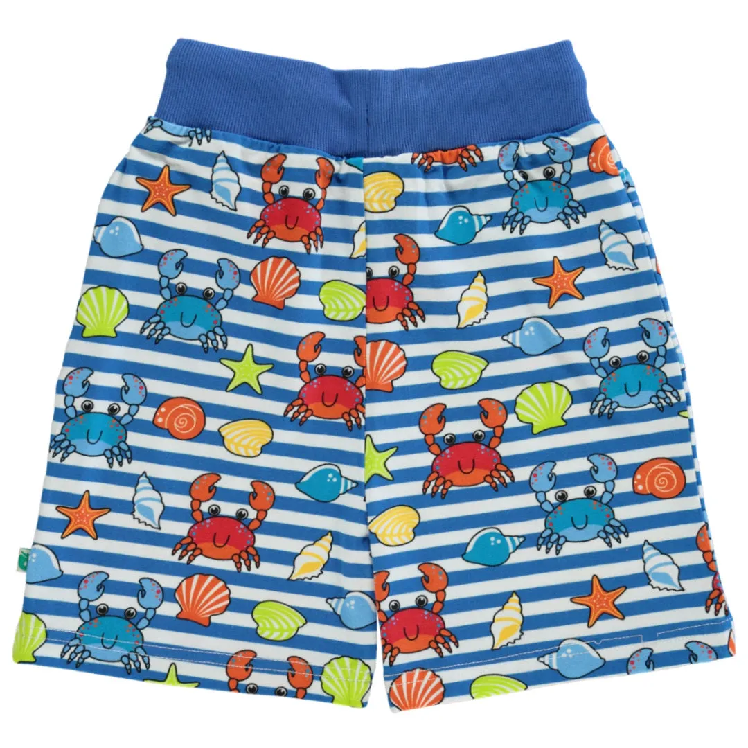 Shorts- crabs, brilliant blue