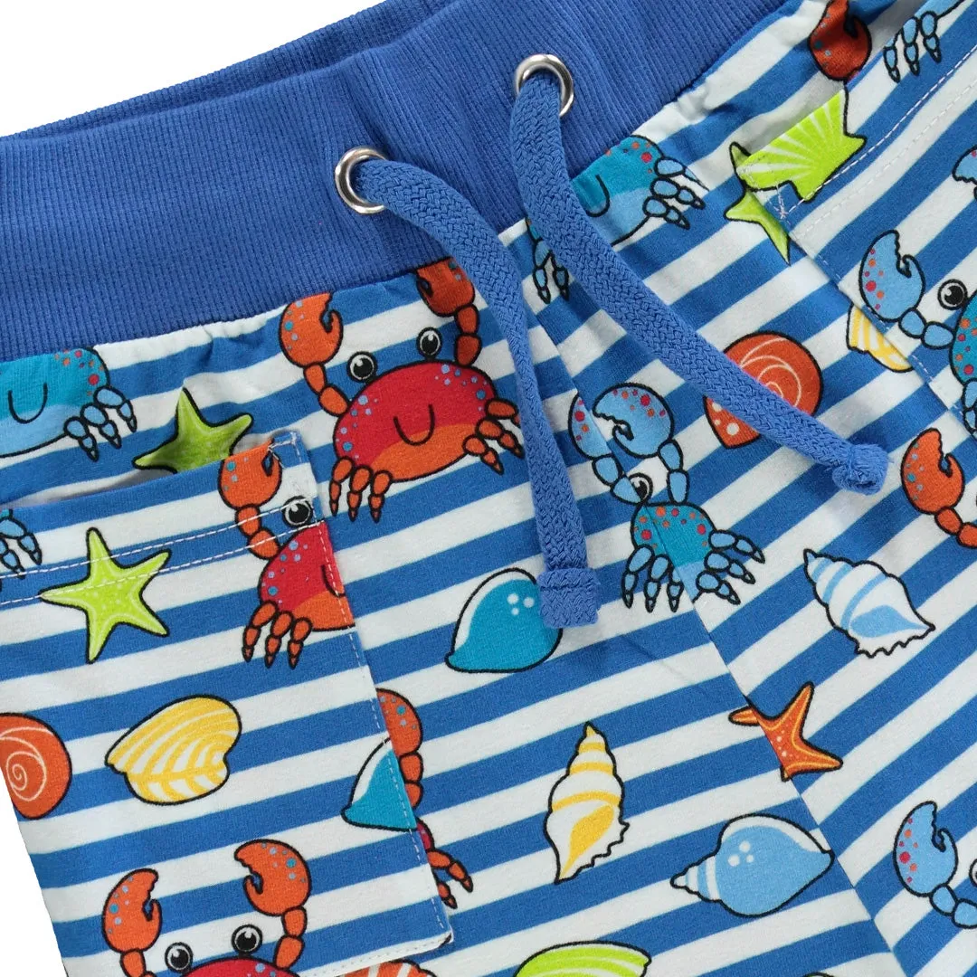 Shorts- crabs, brilliant blue