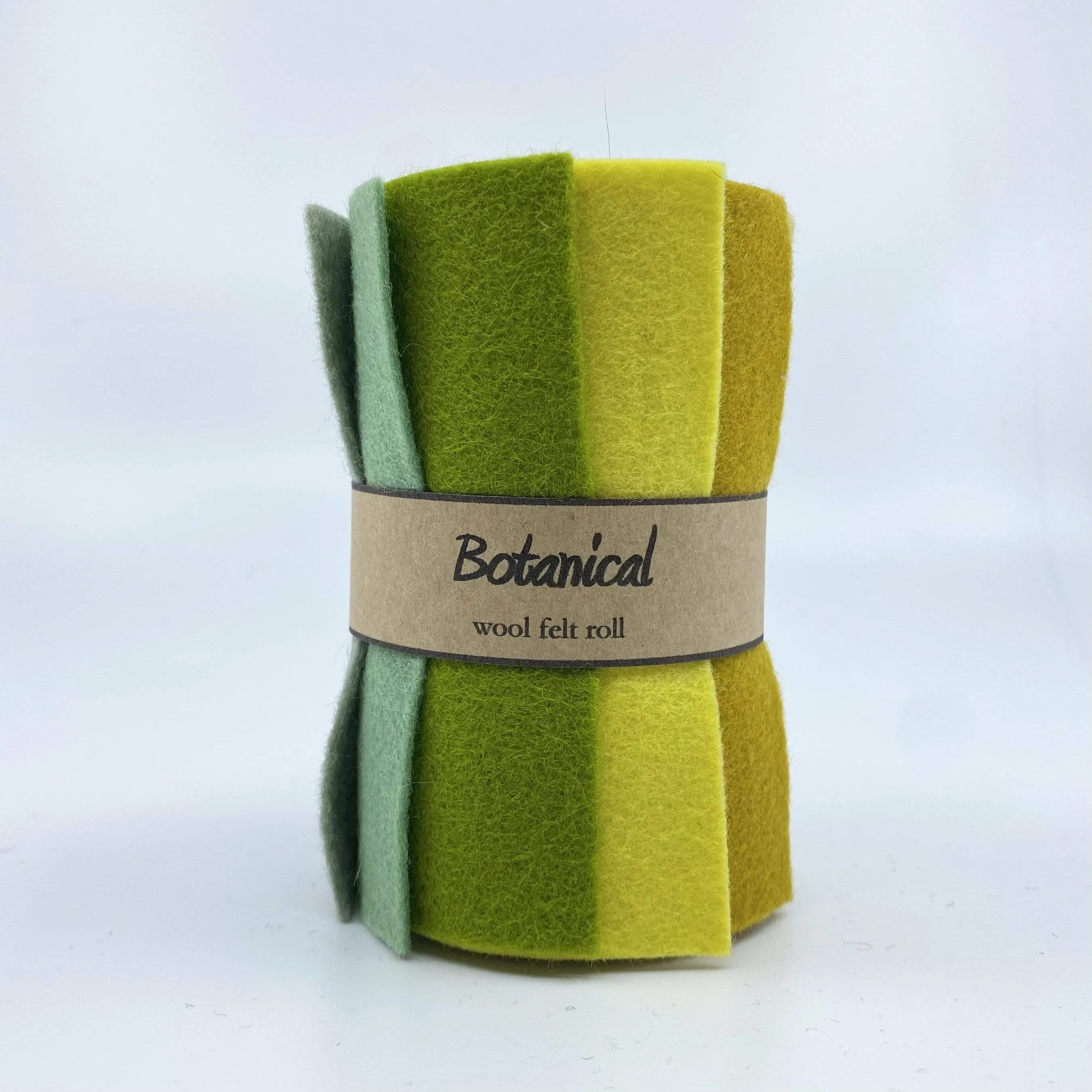 Small Wool Felt Roll - Botanical