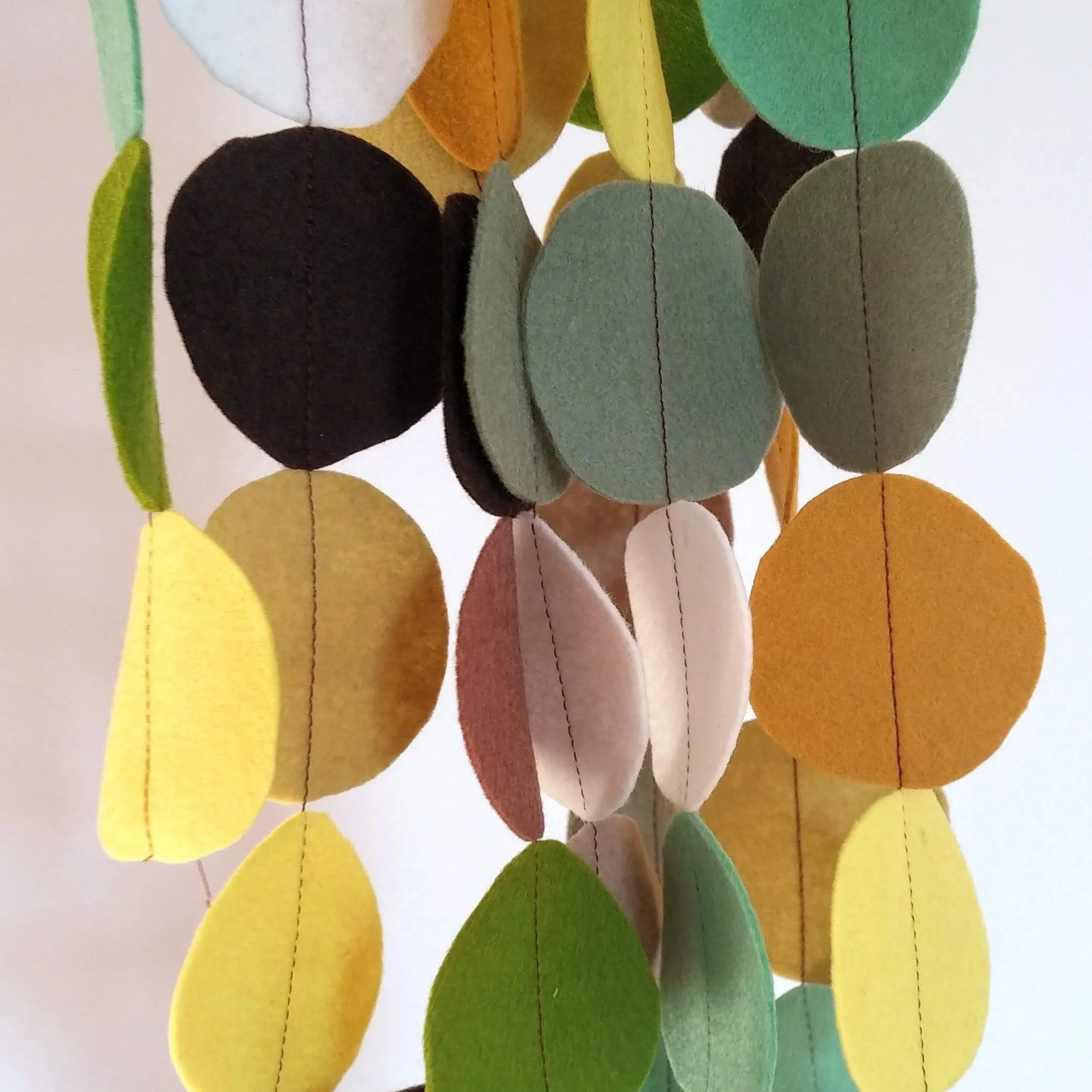 Small Wool Felt Roll - Botanical