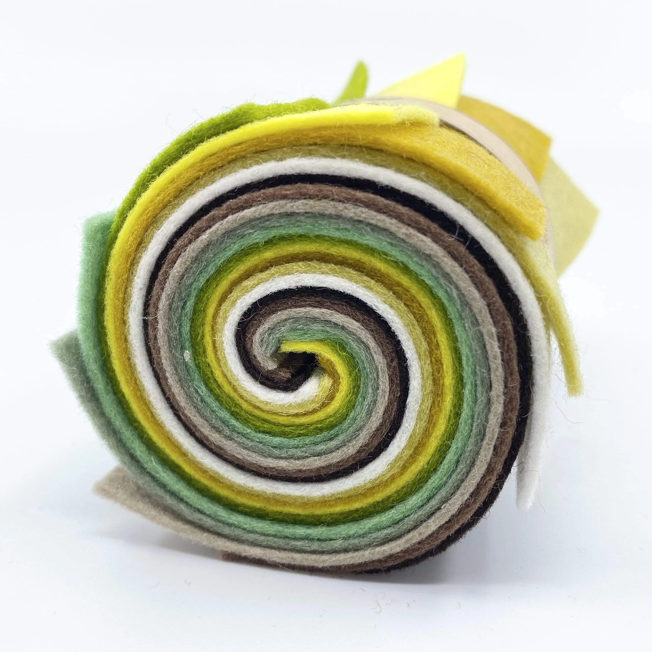 Small Wool Felt Roll - Botanical