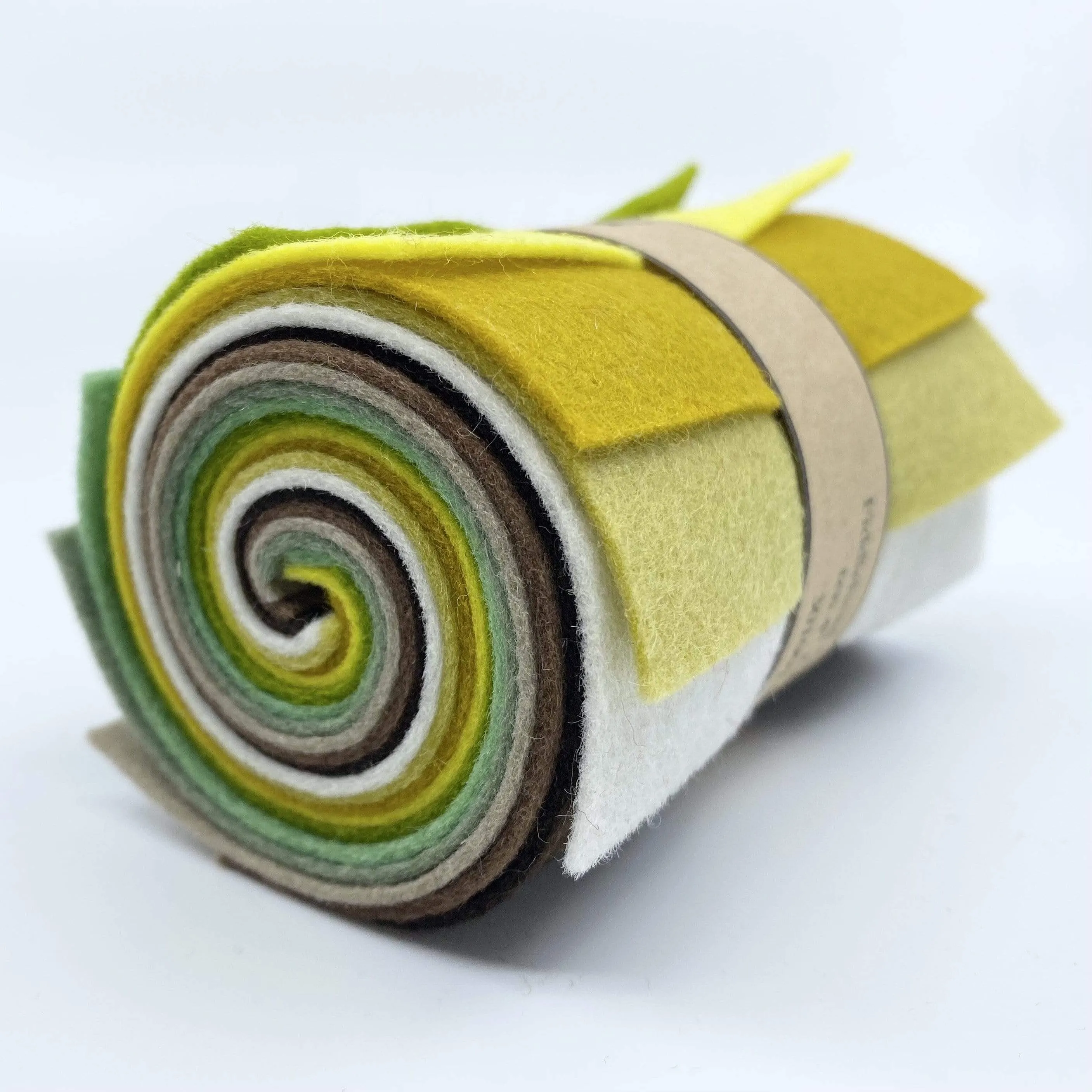 Small Wool Felt Roll - Botanical