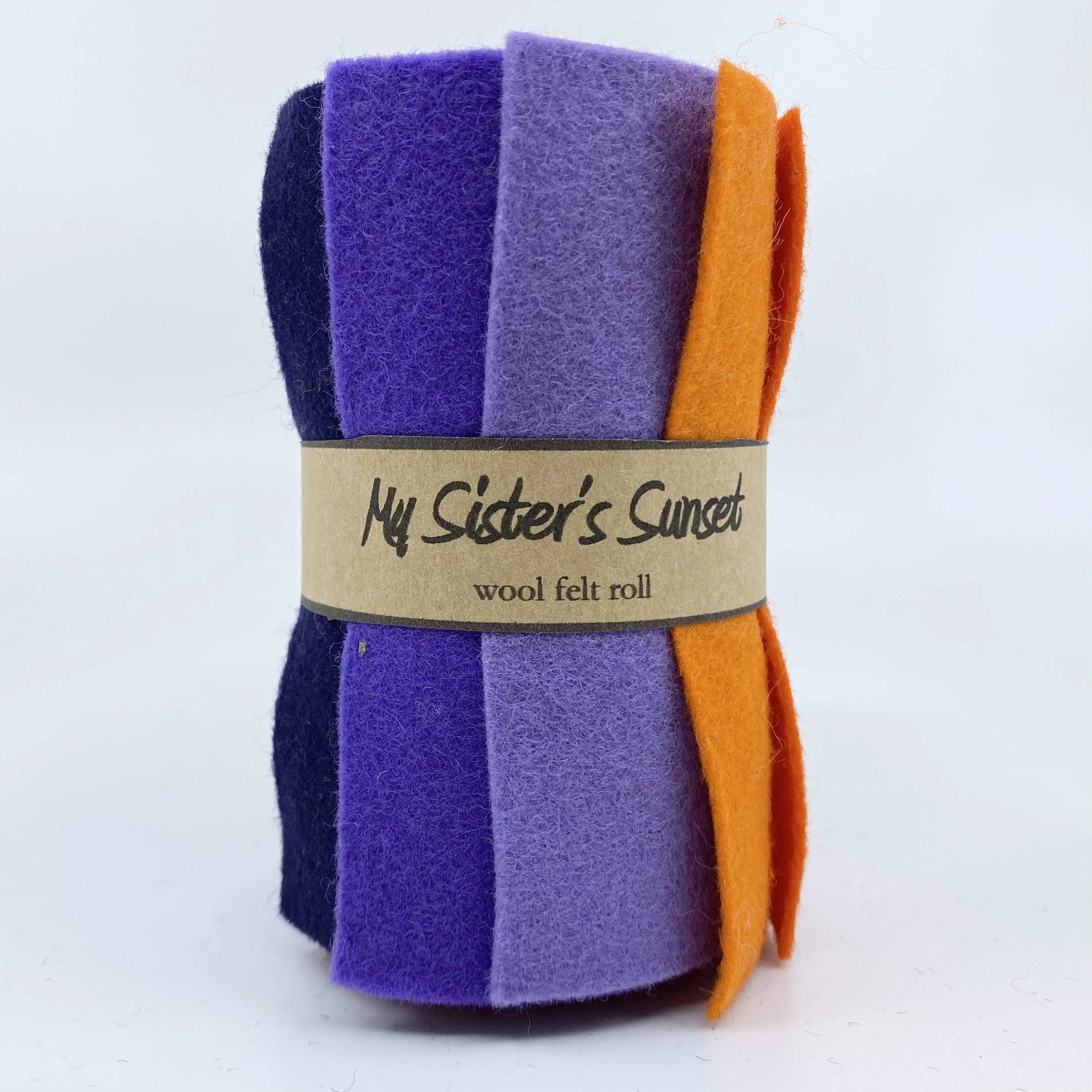 Small Wool Felt Roll - My Sister's Sunset