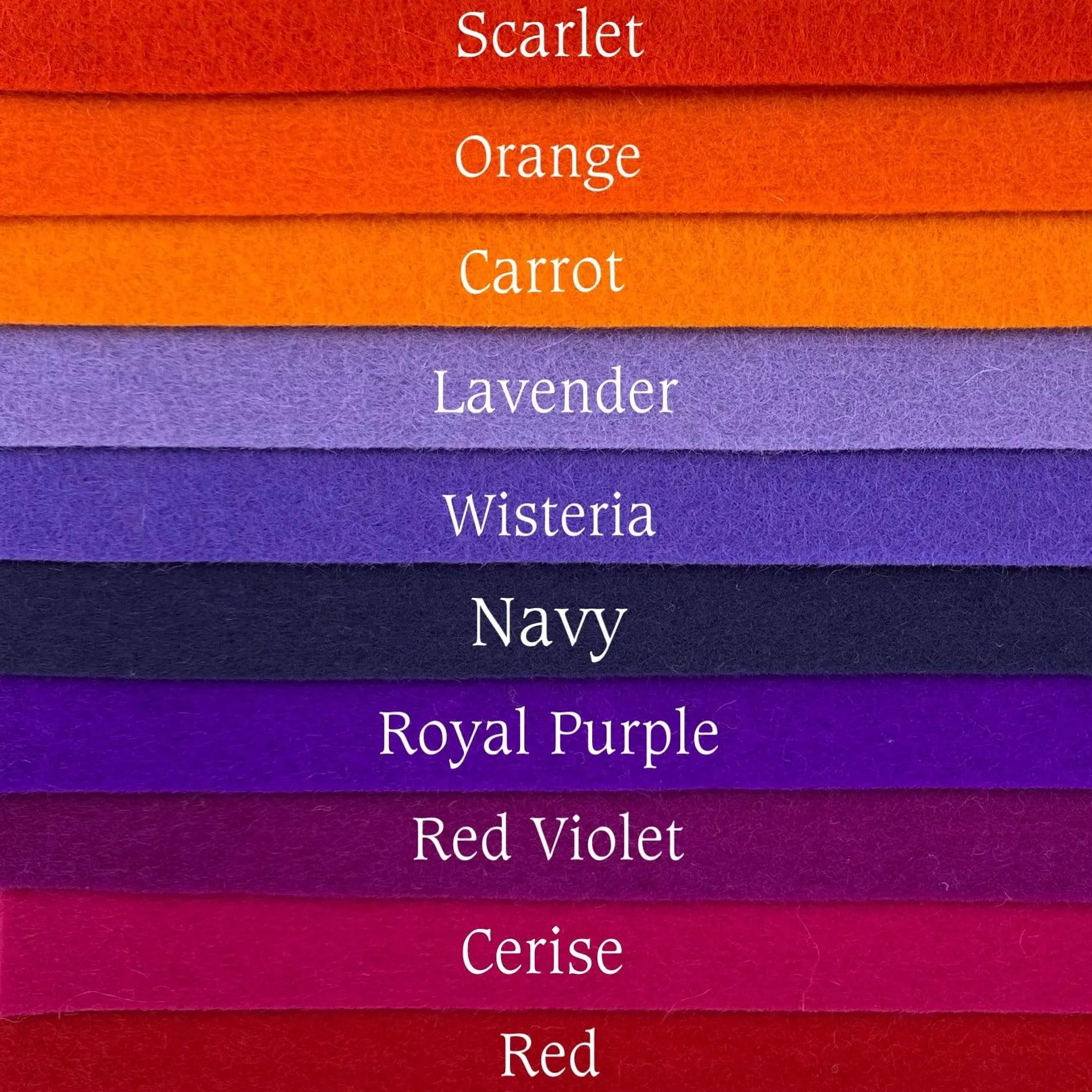 Small Wool Felt Roll - My Sister's Sunset