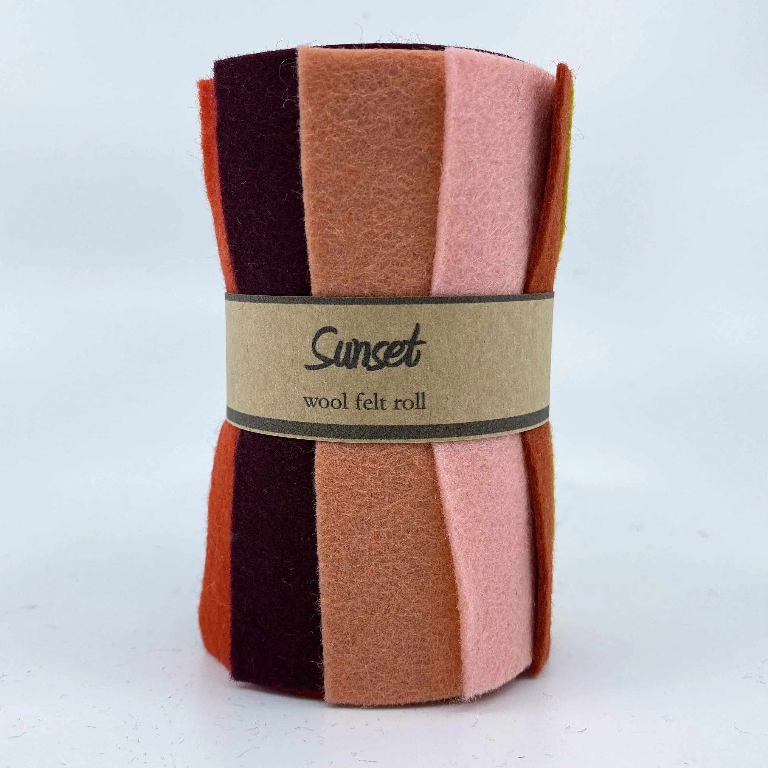 Small Wool Felt Roll - Sunset