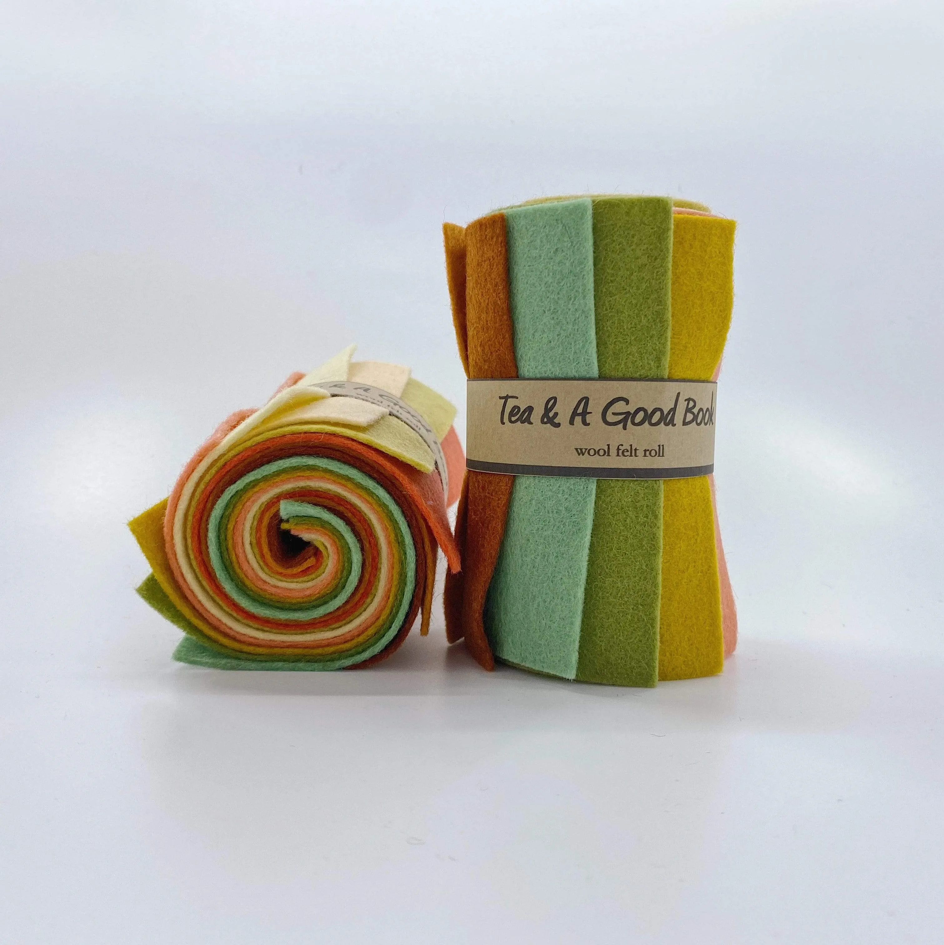 Small Wool Felt Roll - Tea and a Good Book