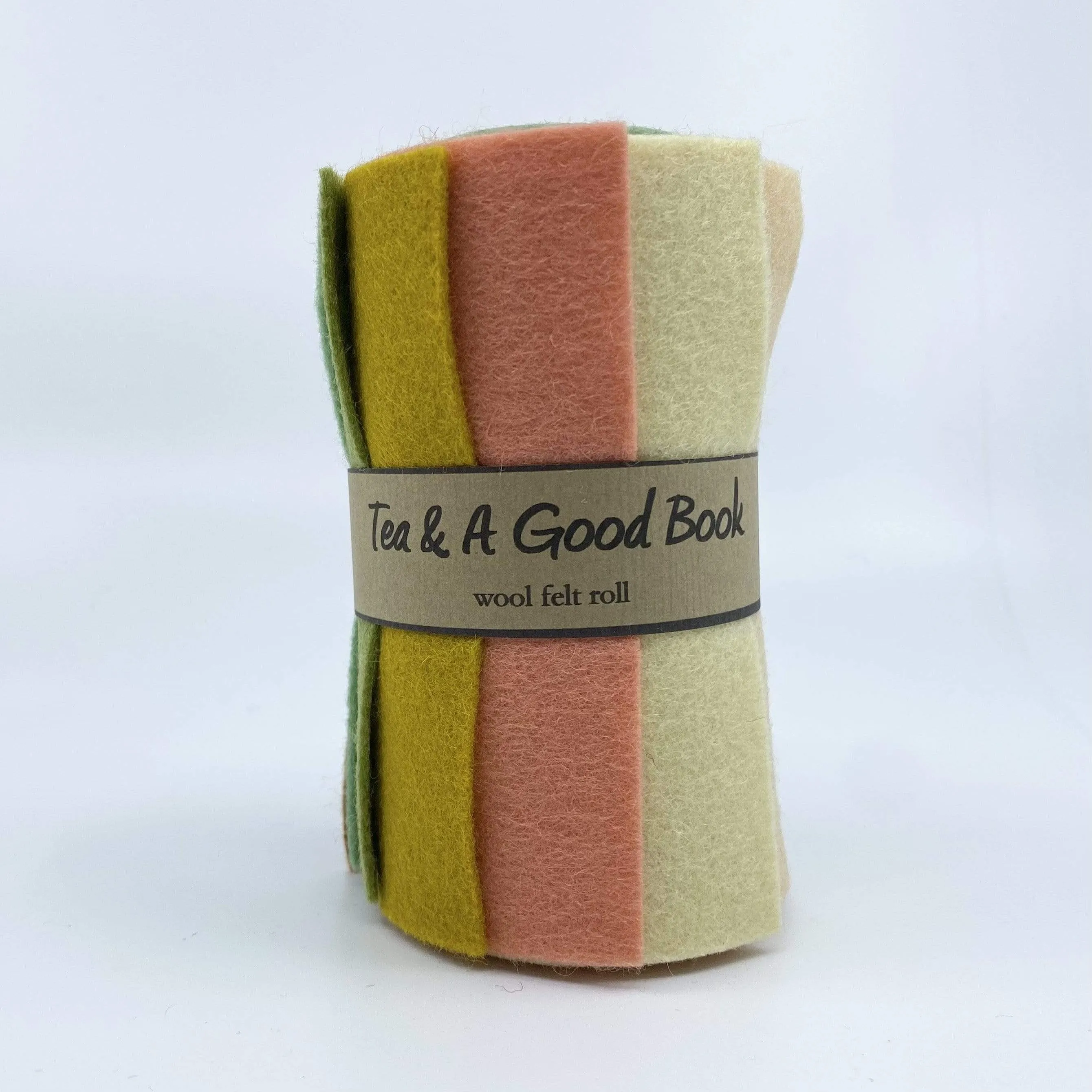 Small Wool Felt Roll - Tea and a Good Book
