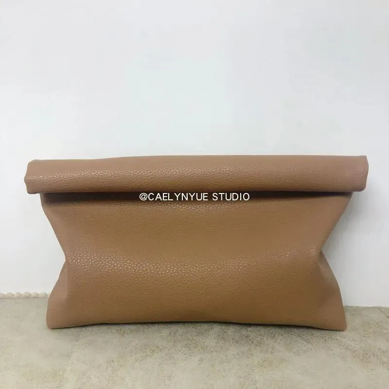 Soft Faux Leather Large Envelope Bag