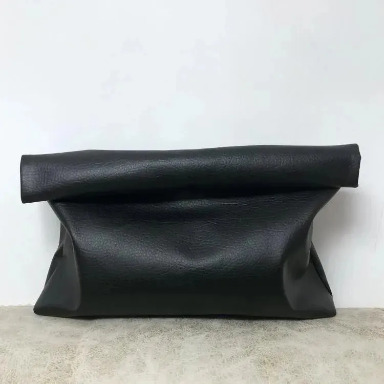 Soft Faux Leather Large Envelope Bag