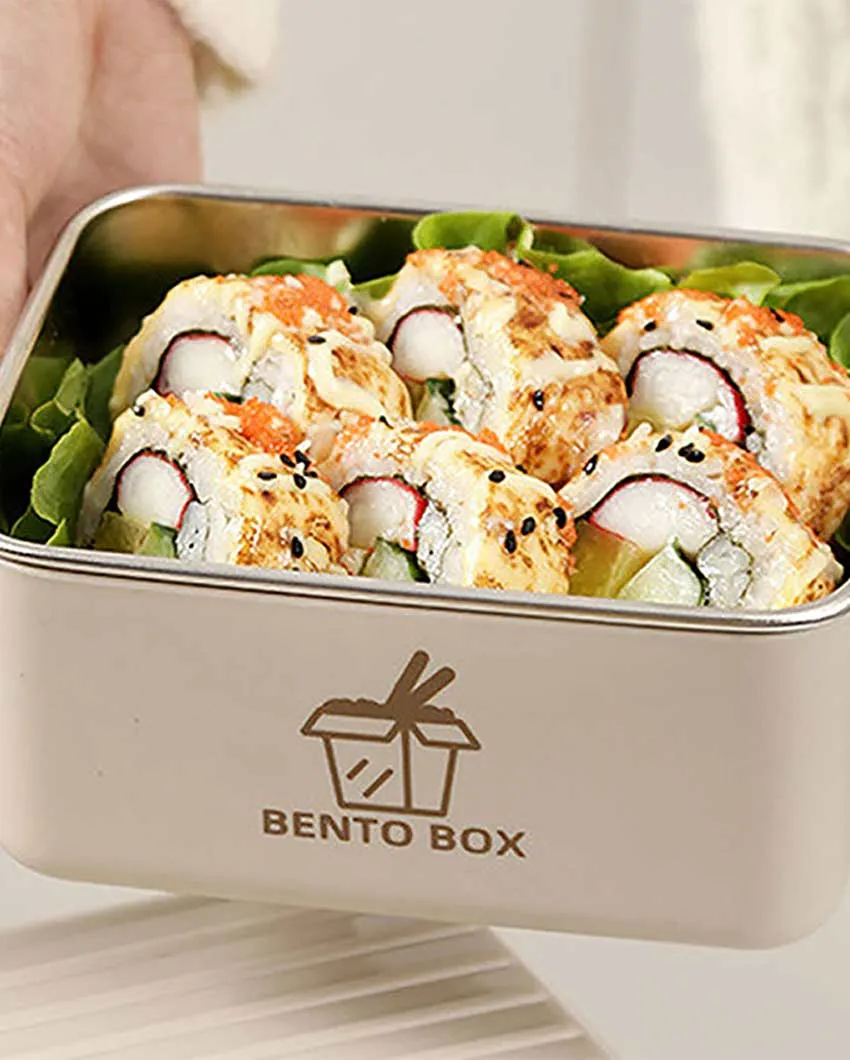 Sophisticated Stainless Steel Lunch Box 3 Container With Lunch Bag Set